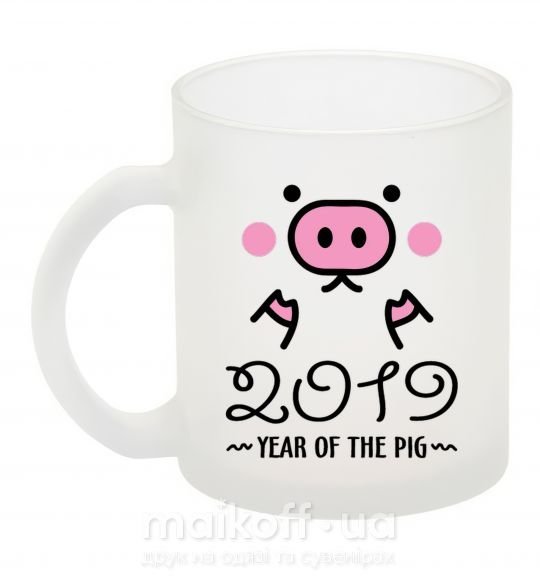 Чашка стеклянная 2019 Year of the pig Фроузен фото