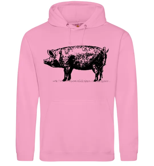 Мужская толстовка (худи) Just pig Розовый фото