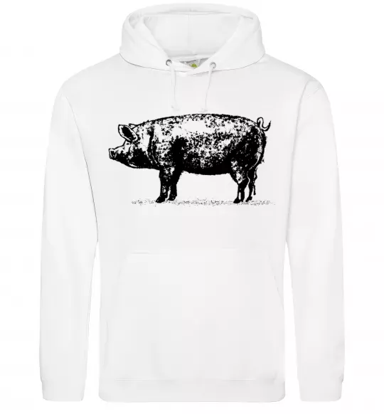 Чоловіча толстовка (худі) Just pig Білий фото