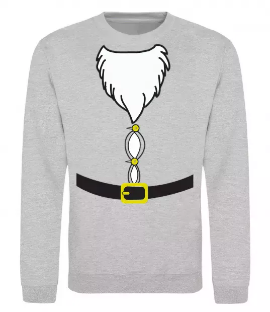 Свитшот Fat Santa Suit Серый меланж фото