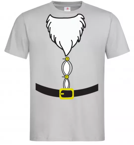 Мужская футболка Fat Santa Suit Серый фото