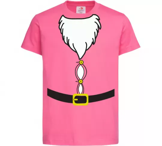 Детская футболка Fat Santa Suit Ярко-розовый фото