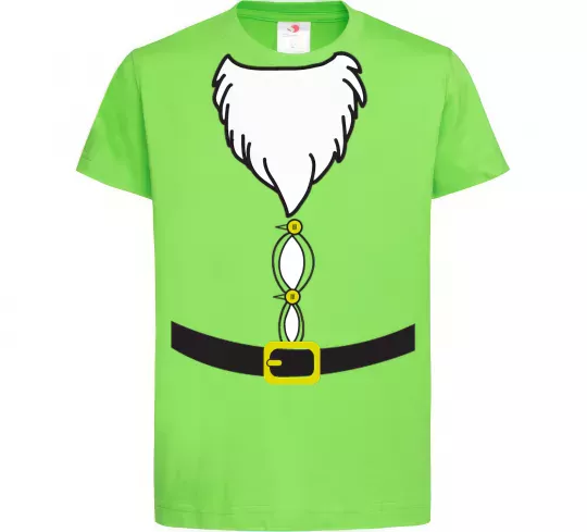 Детская футболка Fat Santa Suit Лаймовый фото