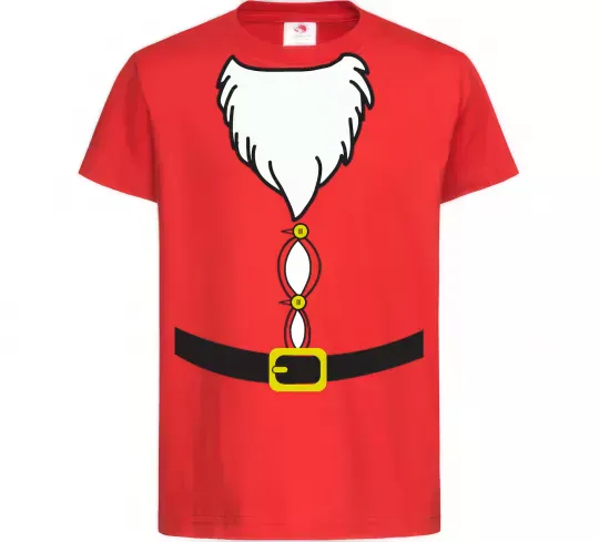 Детская футболка Fat Santa Suit Красный фото
