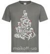 Мужская футболка Merry Christmas tree Графит фото
