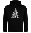 Жіноча толстовка (худі) Merry Christmas tree Чорний Жіноча толстовка (худі) Merry Christmas tree Чорний фото