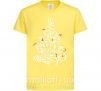 Детская футболка Merry Christmas tree Лимонный фото