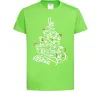 Детская футболка Merry Christmas tree Лаймовый Детская футболка Merry Christmas tree Лаймовый фото