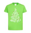 Дитяча футболка Merry Christmas tree Лаймовий фото