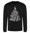 Світшот Merry Christmas tree Чорний фото