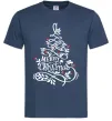 Чоловіча футболка Merry Christmas tree Темно-синій Чоловіча футболка Merry Christmas tree Темно-синій фото