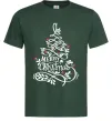 Чоловіча футболка Merry Christmas tree Темно-зелений Чоловіча футболка Merry Christmas tree Темно-зелений фото