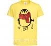Дитяча футболка Penguin man Лимонний фото