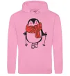 Чоловіча толстовка (худі) Penguin man Рожевий фото
