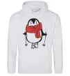 Мужская толстовка (худи) Penguin man Серый меланж фото