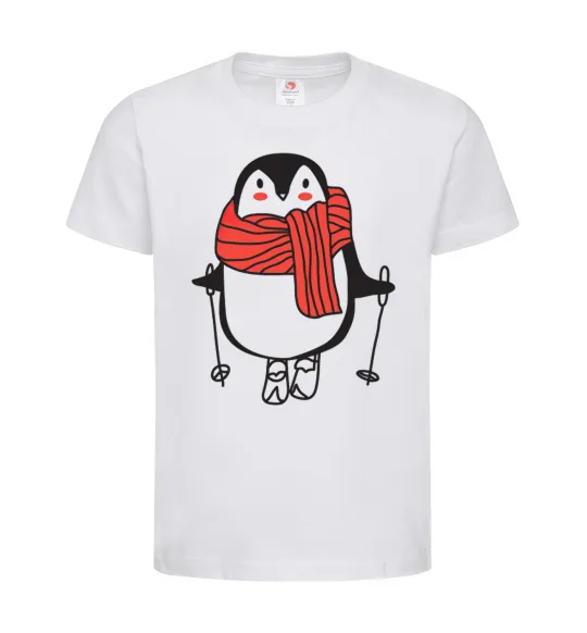 Детская футболка Penguin man Белый фото