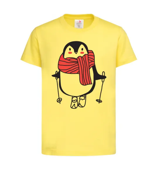 Детская футболка Penguin man Лимонный фото