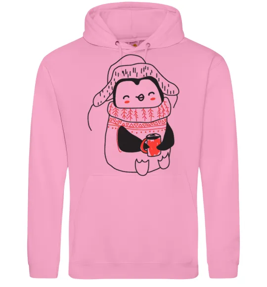 Женская толстовка (худи) Penguin woman Розовый фото