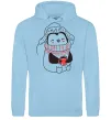 Женская толстовка (худи) Penguin woman Голубой фото