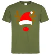 Чоловіча футболка Chrismas deer father Оливковий Чоловіча футболка Chrismas deer father Оливковий фото