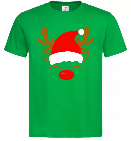 Чоловіча футболка Chrismas deer father Зелений фото