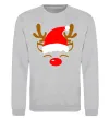 Свитшот Chrismas deer father Серый меланж фото