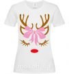 Жіноча футболка Chrismas deer mother Білий фото