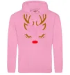 Женская толстовка (худи) Chrismas deer mother Розовый фото
