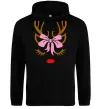 Жіноча толстовка (худі) Chrismas deer mother Чорний фото