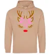 Жіноча толстовка (худі) Chrismas deer mother Пісочний фото