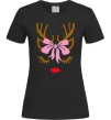Женская футболка Chrismas deer mother Черный Женская футболка Chrismas deer mother Черный фото