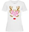 Женская футболка Chrismas deer mother Белый Женская футболка Chrismas deer mother Белый фото