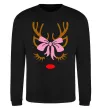 Світшот Chrismas deer mother Чорний фото