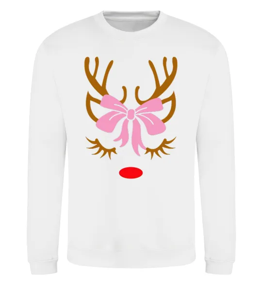Світшот Chrismas deer mother Білий фото