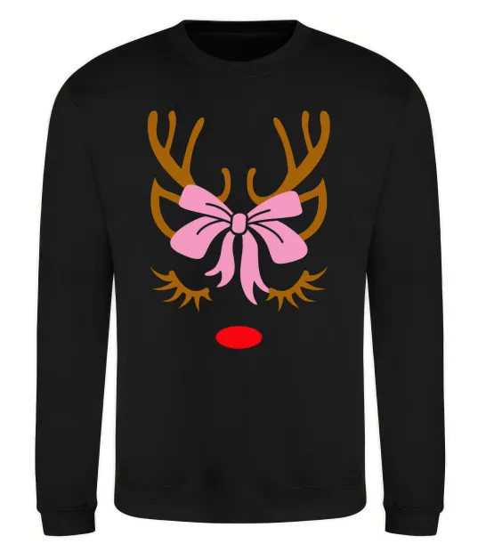 Свитшот Chrismas deer mother Черный фото