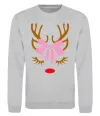Свитшот Chrismas deer mother Серый меланж фото
