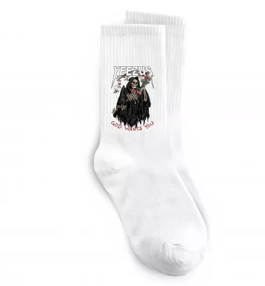Шкарпетки Yeezus Білий фото
