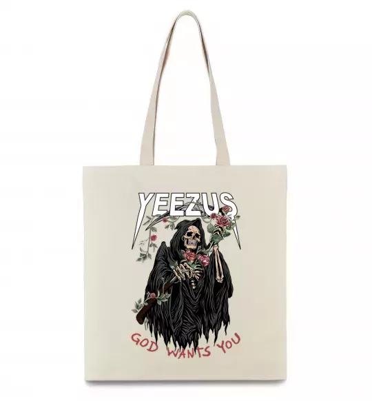 Еко-сумка Yeezus Бежевий фото