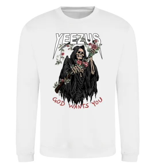 Світшот Yeezus Білий фото