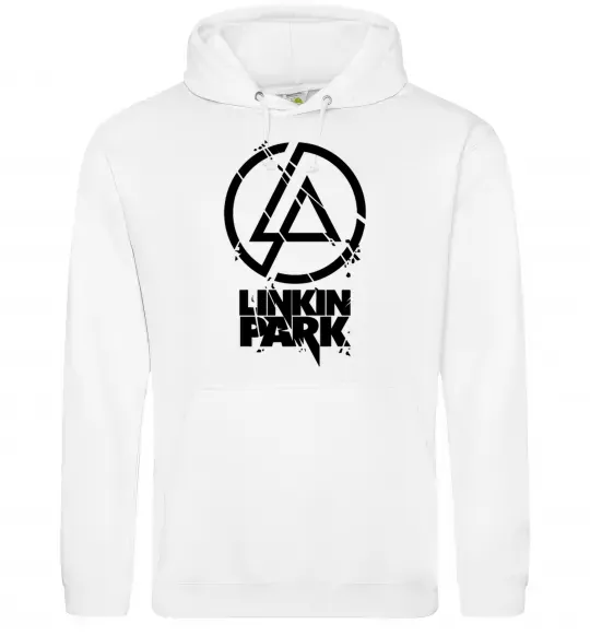 Жіноча толстовка (худі) Linkin park broken logo Білий фото