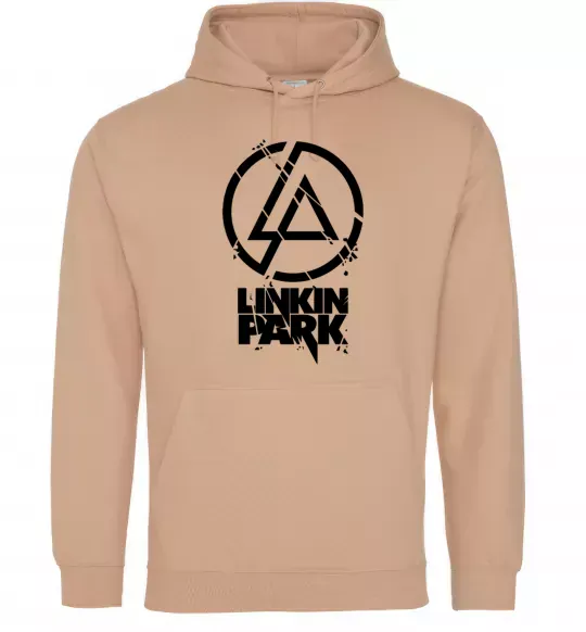 Жіноча толстовка (худі) Linkin park broken logo Пісочний фото