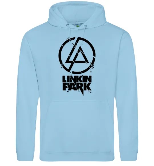 Жіноча толстовка (худі) Linkin park broken logo Блакитний фото