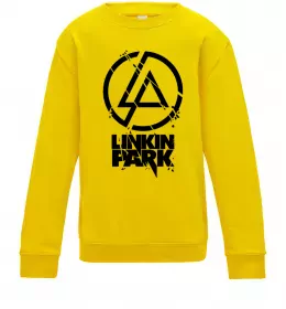 Дитячий світшот Linkin park broken logo Сонячно жовтий фото