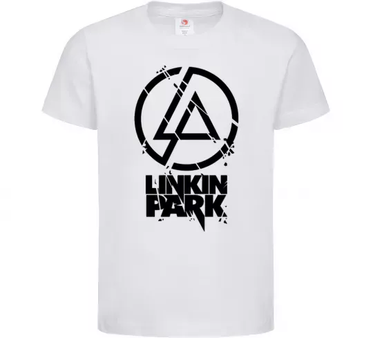 Дитяча футболка Linkin park broken logo Білий фото