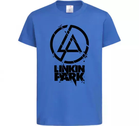 Дитяча футболка Linkin park broken logo Яскраво-синій фото