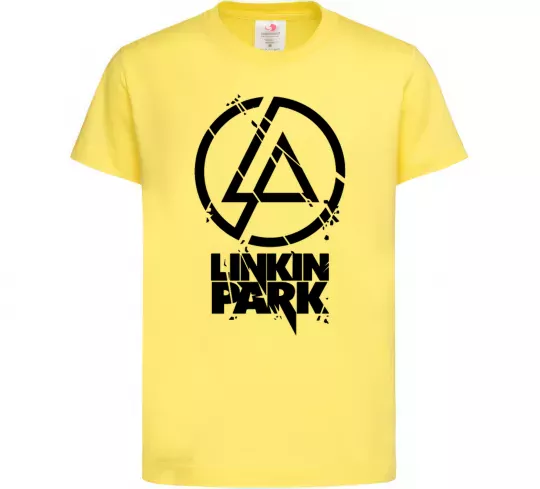 Дитяча футболка Linkin park broken logo Лимонний фото