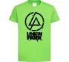 Дитяча футболка Linkin park broken logo Лаймовий фото