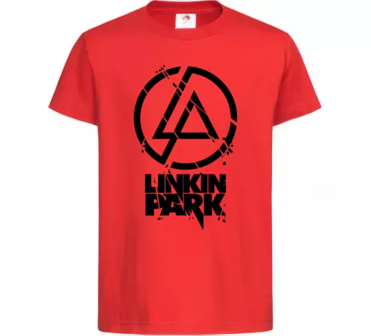 Дитяча футболка Linkin park broken logo Червоний фото