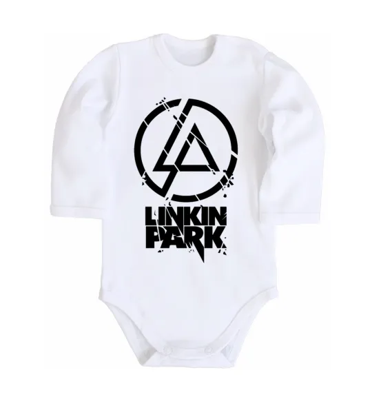 Детский боди Linkin park broken logo Белый фото