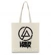 Эко-сумка Linkin park broken logo Бежевый фото